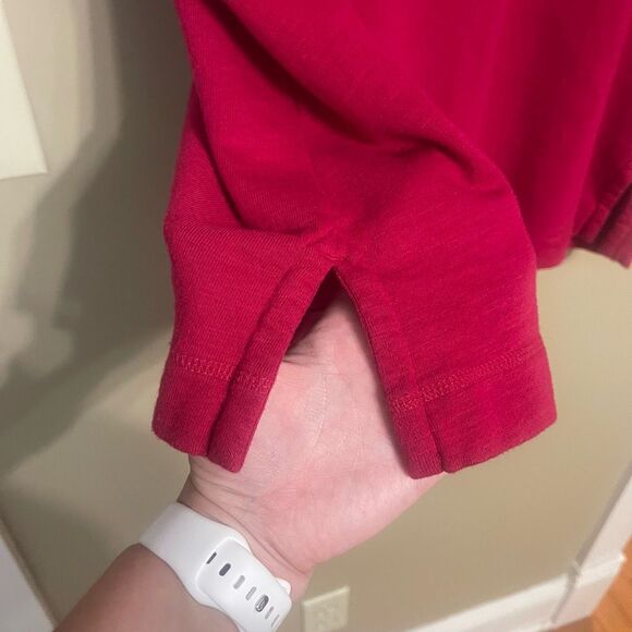 Lands End Women’s Boat Neck 3/4 Sleeve Cotton Blend Tunic Shirt Petite Large - Picture 5 of 7